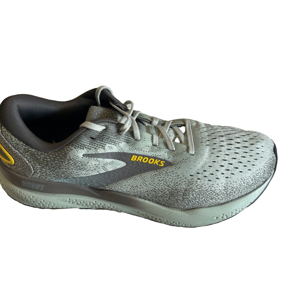 Brooks Ghost 16 Mens 12D Mesh Blue Gray Lace Up Athletic Running Shoes